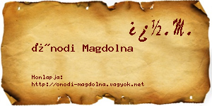 Ónodi Magdolna névjegykártya